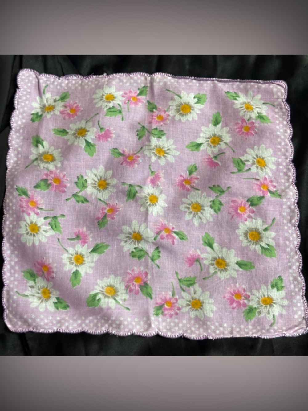 Vintage Floral Handkerchief Set - Pink, Red, Green, Blue - Picture 5 of 5